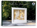 URSUS Bastelset Shadow Box Winterwald, 19 x 19 cm, 1 Stück