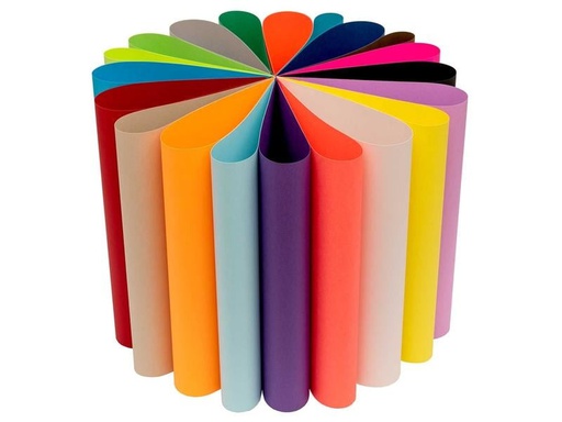 [90026590 1154630] Rico Design Bastelpapier 1 Block à 20 Blatt, Farbig sortiert