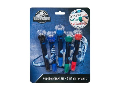 [90179990 1230849] Undercover Stempelset 2-in-1 Jurassic World 5-teilig