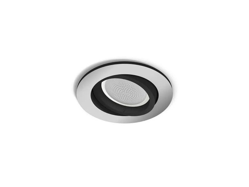 [90180008 1238526] Philips Hue Einbauspot White &amp; Color Ambiance, Centura, Silber, Rund
