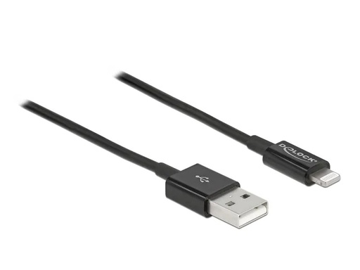 [90180020 1247952] Delock USB 2.0-Kabel für iPhone, iPad, iPod USB A - Lightning 1 m
