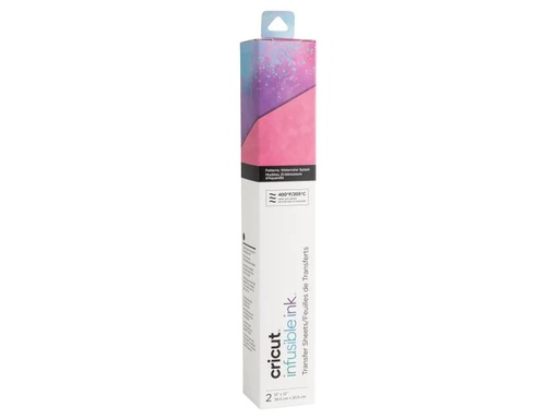 [90026601 1005201] Cricut Aufbügelfolie Infusible Ink Watercolor Splash 2 Stk. Schwarz