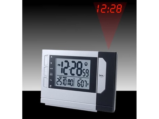 [90180072 228119] iROX Klassischer Wecker LAVA mit Projektion