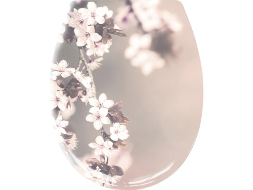 [90180078 1228537] Kleine Wolke Toilettensitz Blossom mit Absenkautomatik, Mehrfarbig