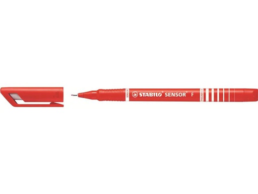 [90180161 1243943] STABILO Fineliner SENSOR 189 Fein (F), Rot