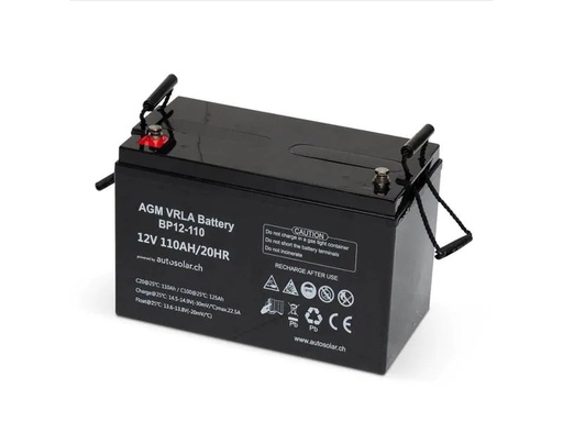 [90180533 1234042] autosolar Batterie AGM  110 Ah 12 V
