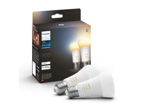 [90180613 1238424] Philips Hue Leuchtmittel White Ambiance E27 Doppelpack 2 x 1055 lm