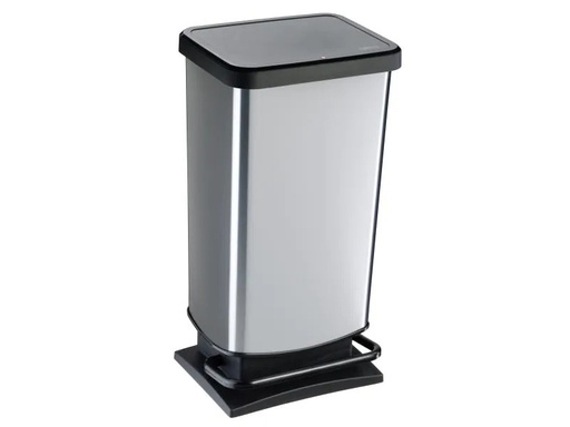 [90180683 1245687] Rotho Treteimer Paso 40 l, Silber