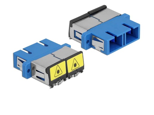 [90180708 1251455] Delock LWL-Kupplung SC – SC Duplex Singlemode 1 Stück