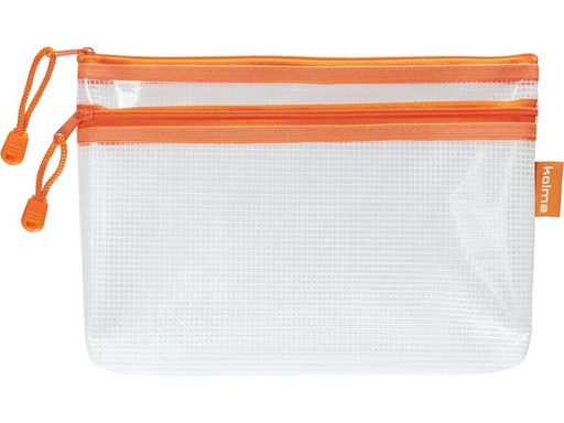 [90180728 1254139] Kolma Etui Mesh Bag Orange/Transparent