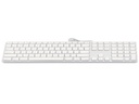 LMP Tastatur KB-1243 Weiss, US-Layout mit Ziffernblock