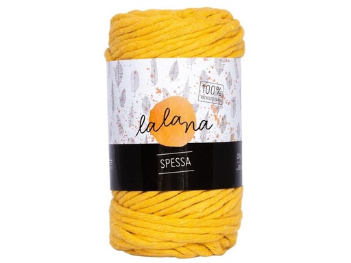 [90180808 1249936] lalana Wolle Spessa 250 g, Senfgelb