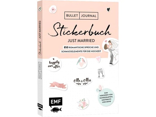 [90180821 1239707] EMF Stickerbuch Just Married 850 Stück