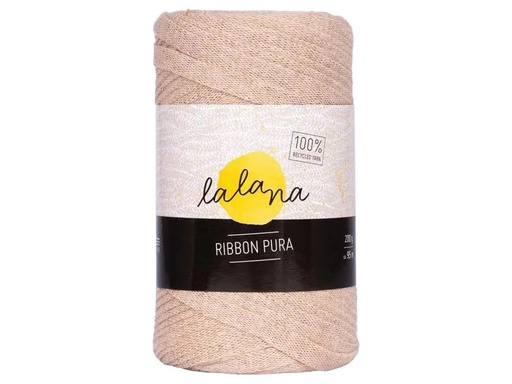 [90181086 1249870] lalana Wolle Ribbon Pura 200 g, Beige