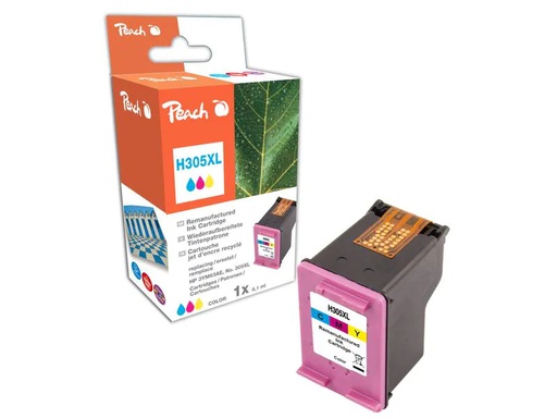 [90181138 1235824] Peach Tinte HP Nr. 305XL / 3YM63AE Color (C, M, Y)