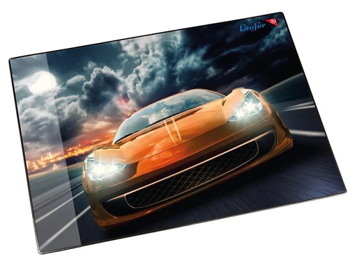 [90181421 1224054] Läufer Schreibunterlage Rennauto 40 x 53 cm, 1 Stück