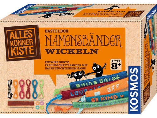 [90181625 1202290] Kosmos Bastelbox Namensbänder wickeln