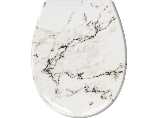 [90181693 1228547] Kleine Wolke Toilettensitz Marble mit Absenkautomatik, Grau/Weiss