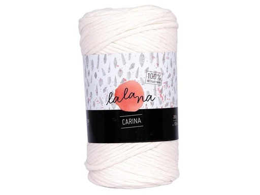 [90181869 1249939] lalana Wolle Carina 200 g, Crème