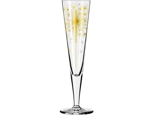 [90182051 1240279] Ritzenhoff Champagnerglas Goldnacht No. 5 - Petra Mohr 205 ml