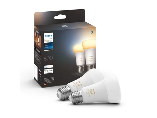 [90182088 1238419] Philips Hue Leuchtmittel White Ambiance E27 Doppelpack 2 x 570 lm