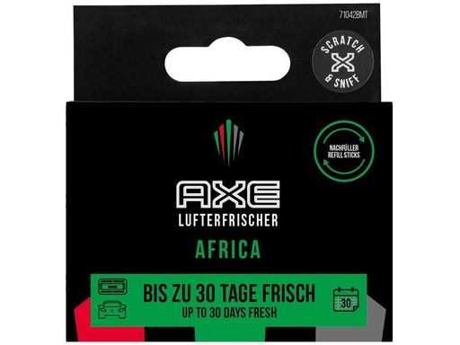 [90182162 1246277] Axe Nachfüllung Stick zu Alu Refill Vent Africa 2 Stück