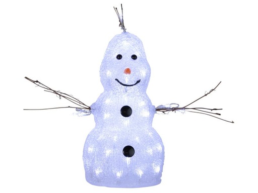 [90182214 431175] Star Trading LED-Figur Schneemann, 38 cm, Weiss