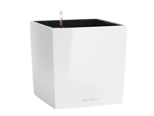 [90026819 494353] Lechuza Blumentopf Cube 30 Weiss hochglanz