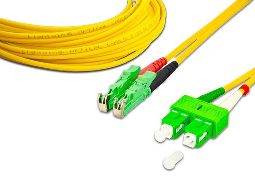 [90182260 1215871] Lightwin LWL-Patchkabel LSH/APC-SC/APC, Singlemode, Duplex, 1m