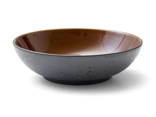 [90026828 1015245] Bitz Salatschüssel 24 cm, Schwarz/Amber