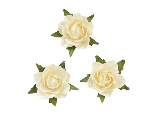 [90182354 1237663] HobbyFun Streudeko Rosen 20 Stück, Creme