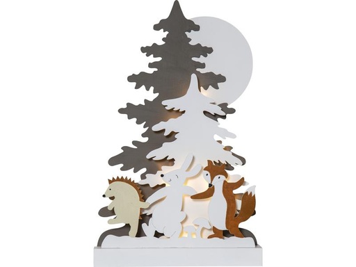 [90182505 1187221] Star Trading Tischdeko Forest Friends, 44 cm, Holz