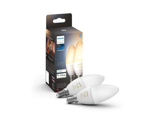 [90182548 1238427] Philips Hue Leuchtmittel White Amb. Doppelpack E14 2 x 320 lm
