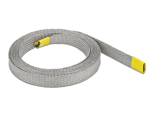 [90182749 1236975] Delock Kabelschlauch zur EMV Abschirmung 2 m x 10 mm Grau