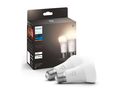 [90182780 1238437] Philips Hue Leuchtmittel White E27 Doppelpack 2 x 1055 lm 9.5W