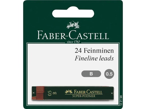 [90182829 1229492] Faber-Castell Schreibmine Feinmine Super Polymer 0.5 mm, Schwarz