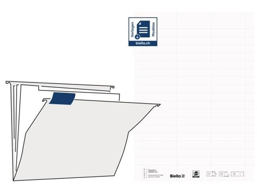 [90182899 1233899] Biella Universal-Etiketten 61 x 14 mm 5 Blatt à 51 Stück
