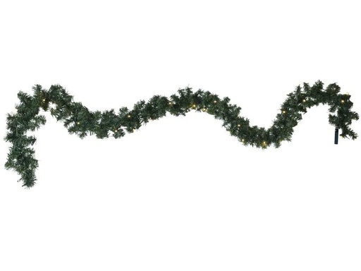 [90182911 896957] Star Trading Girlande Canadian, 2.5 m, 30 LED, Grün