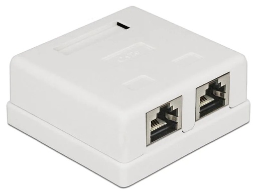 [90026907 715835] Delock Gehäuse Cat.6 LSA 2-fach
