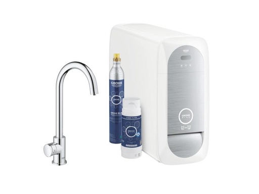 [90026915 903230] GROHE Küchenarmatur Blue Home Mono , Starter Kit, Chrom