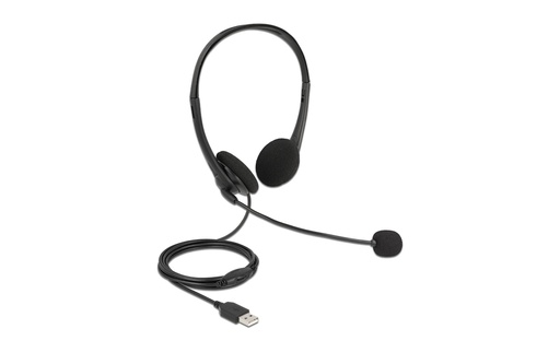 [90183201 1247954] Delock Headset USB Stereo für PC und Notebook
