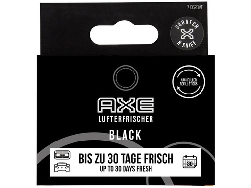 [90183284 1246275] Axe Nachfüllung Stick zu Alu Refill Vent Black 2 Stück