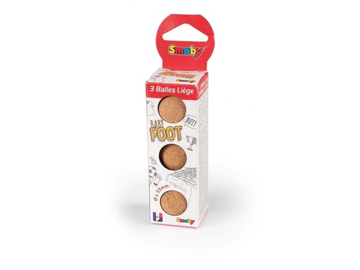 [90183317 1243252] Smoby Ersatzbälle Kickertisch Kork 35 mm