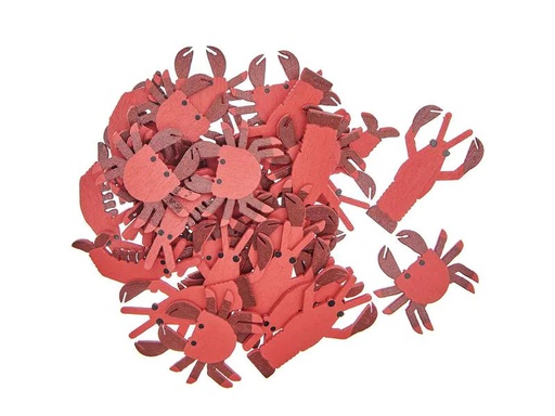 [90183439 1234308] Rico Design Streudeko Meerestiere 36 Stück, Rot
