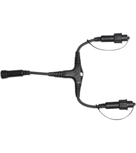 [90183539 39914] Star Trading Splitter, LED/EXPO/FOCUS, 2-Fach, 0.5 m, Schwarz