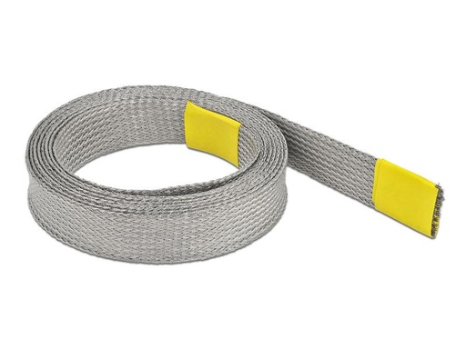[90183561 1236974] Delock Kabelschlauch zur EMV Abschirmung  2 m x 15 mm Grau