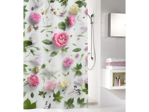 [90183654 1228505] Kleine Wolke Duschvorhang Rosalie 180 x 180 cm, Mehrfarbig