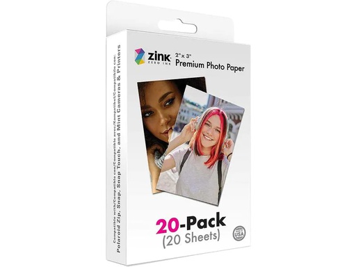 [90183714 1249101] Polaroid Sofortbildfilm Zink Premium 2 x 3 – 20 Blatt
