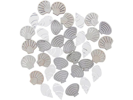 [90183805 1234284] Rico Design Streudeko Muschel natur 36 Stück