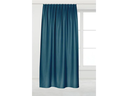 Casa Leon Verdunklungsvorhang mit Faltenband 135 cm x 245 cm, Blau